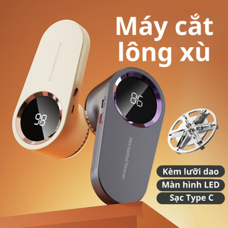  Máy cắt lông xù quần áo đa năng  Máy cắt xơ len hút bụi không dây thế hệ mới đầu sạc Type C kèm chổi vệ sinh 
