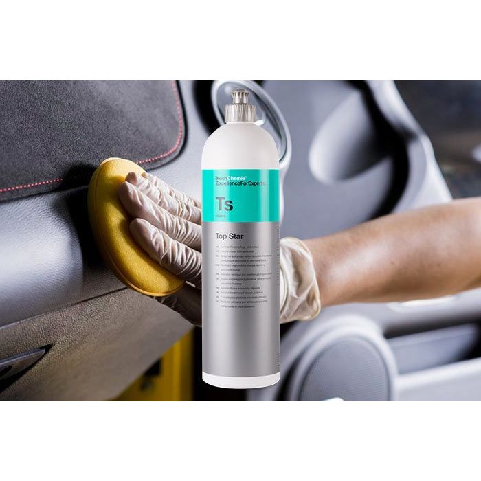 DUNG DỊCH DƯỠNG NHỰA NHÁM, TÁP LÔ TRONG VÀ NGOÀI XE CHUYÊN DỤNG KOCH CHEMIE TOP STAR 1 LÍT dtrss