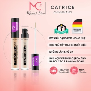 Kem che khuyết điểm CATRICE CAMOUFLAGE Concealer Liquid Ckd hoàn hảo mịn và lì