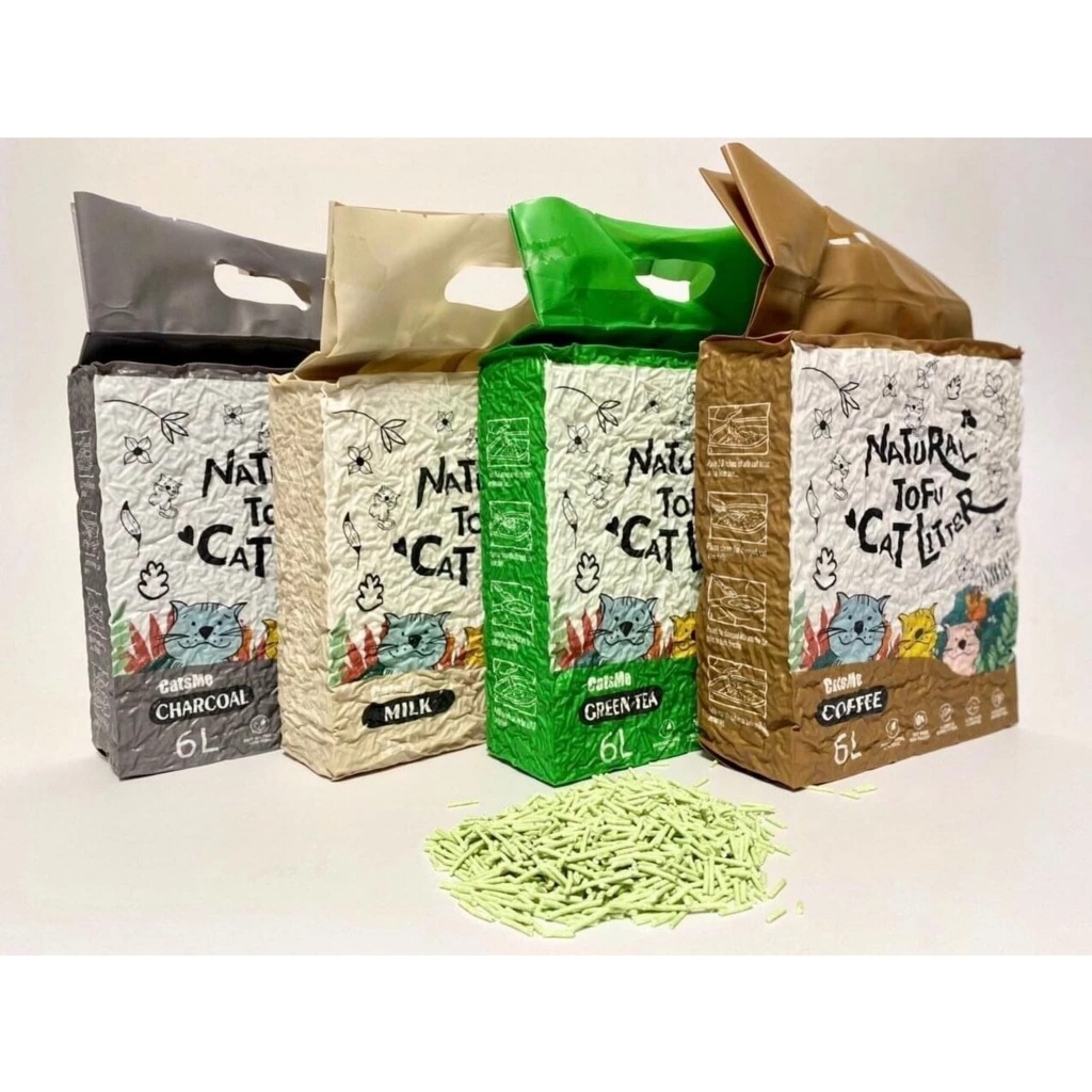 Cát đậu nành Catsme, Cát đậu nành cho mèo Tofu Cat Litter Catsme 6L