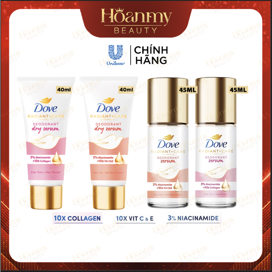 Kem Khử Mùi Dove Tinh Chất Serum Sáng Mịn 40ml