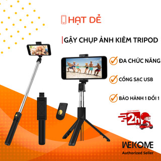 Gậy Chụp Hình Selfie Kiêm Giá Đỡ Tripod 3 Chân Cho Điện Thoại Bluetooth K07