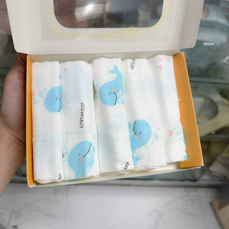 Sét 5 Khăn Sữa Bamboo Sợi tre Mềm Mại Không Bám Bụi Vải