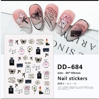 Stick, sticker, hình dán trang trí móng