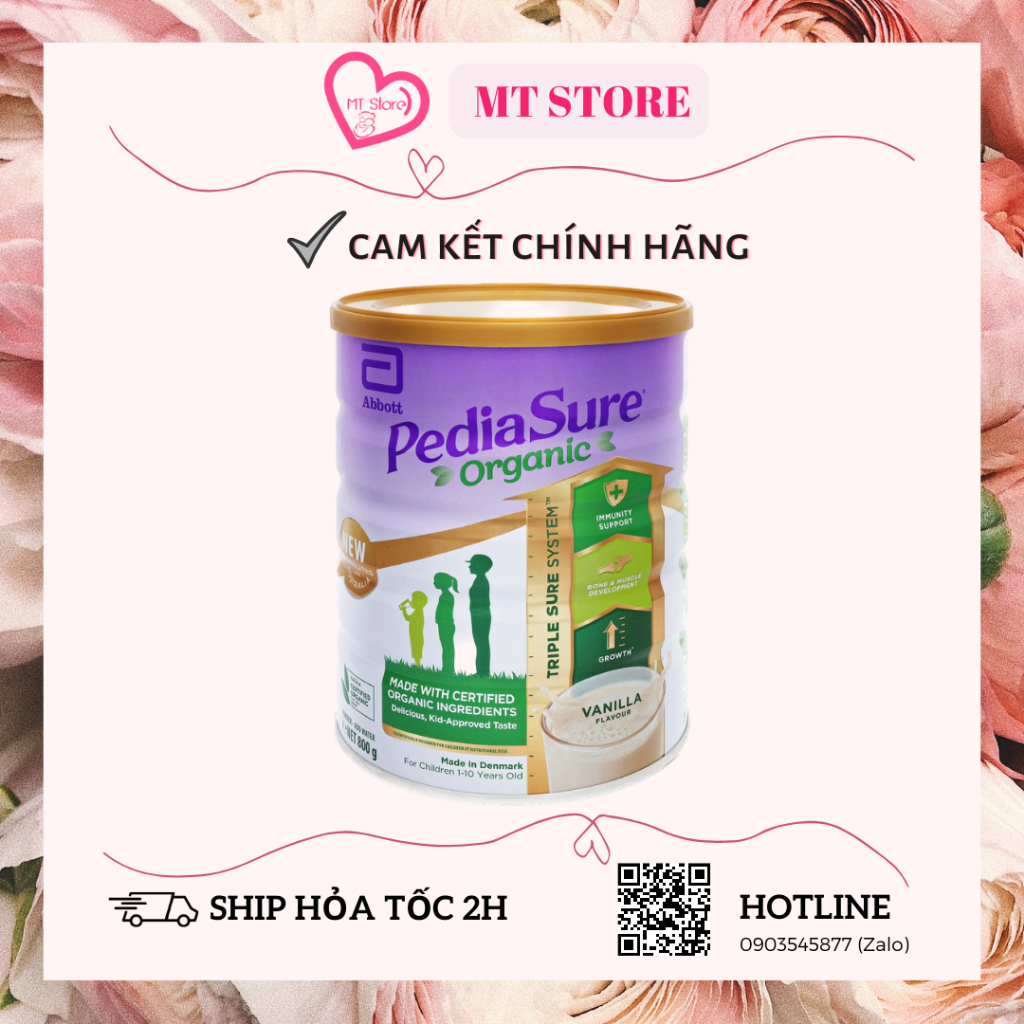 Sữa PEDIASURE ORGANIC hữu cơ nội địa Úc lon 800g