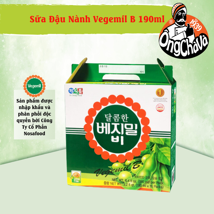 - Thùng 16 Hộp Sữa Đậu Nành Sweet Vegemil B 190ml
