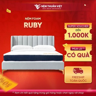 (180x200x15cm) Nệm Foam Thuần Việt Ruby Cao Cấp - Bảo Hành 7 Năm 1 Đổi 1