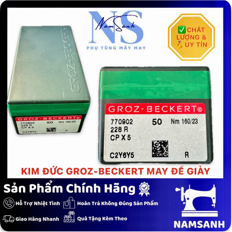Kim (Đức ) GROZ-BECKERT CPx5 số 23,25 ,27 máy may đế giày Groz-Beckert 10 cây