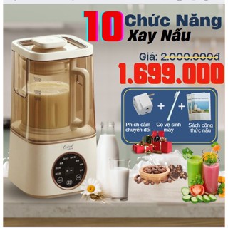 Máy làm sữa hạt Ceool NP99 1,6L - Xay nấu đa năng - Bản nâng cấp CHỐNG ỒN, CHỐNG TRÀO bảo hành 24 tháng