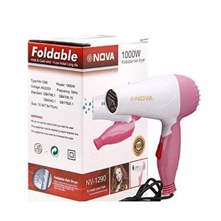 Máy sấy tóc nova mini du lịch 2 chế độ mát- nóng
