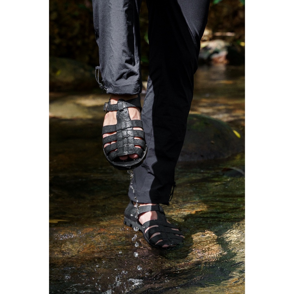 Dép rọ trekking siêu bền, êm chân Oxalis nam nữ màu đen phù hợp mọi địa hình, mọi hoạt động.