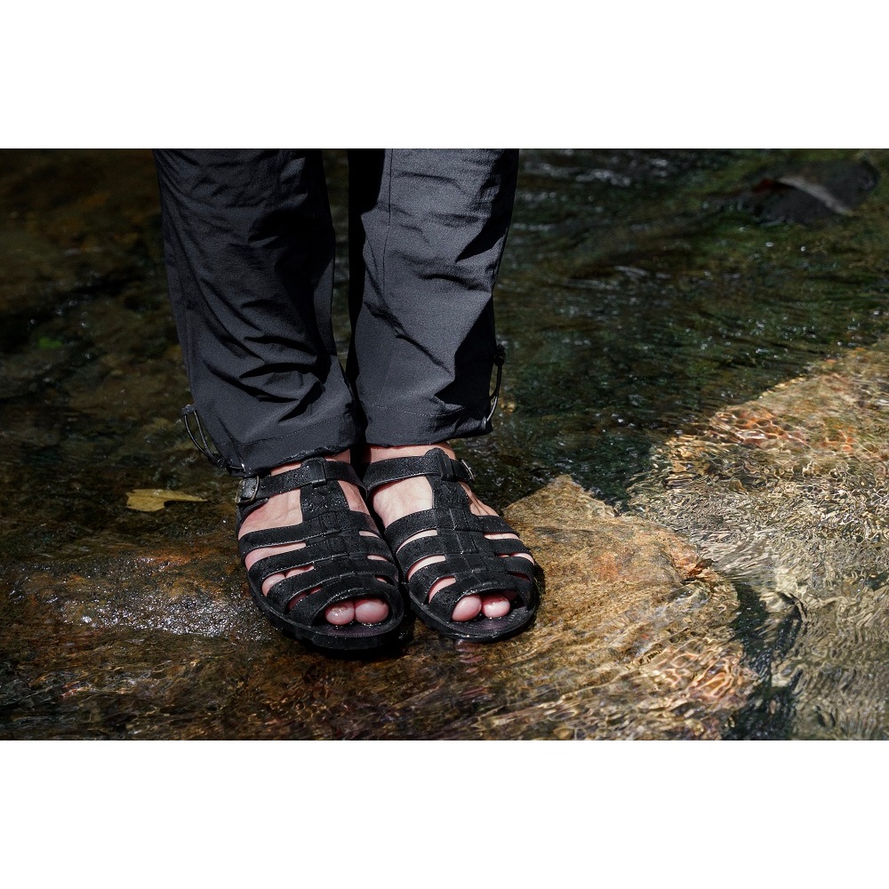 Dép rọ trekking siêu bền, êm chân Oxalis nam nữ màu đen phù hợp mọi địa hình, mọi hoạt động.
