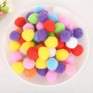 Hạt Pom Pom Size 10mm Mix Đủ Màu (túi 10 hạt)