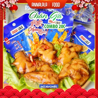 Combo 20 chiếc chân gà rút xương CAY chính hãng Annalala