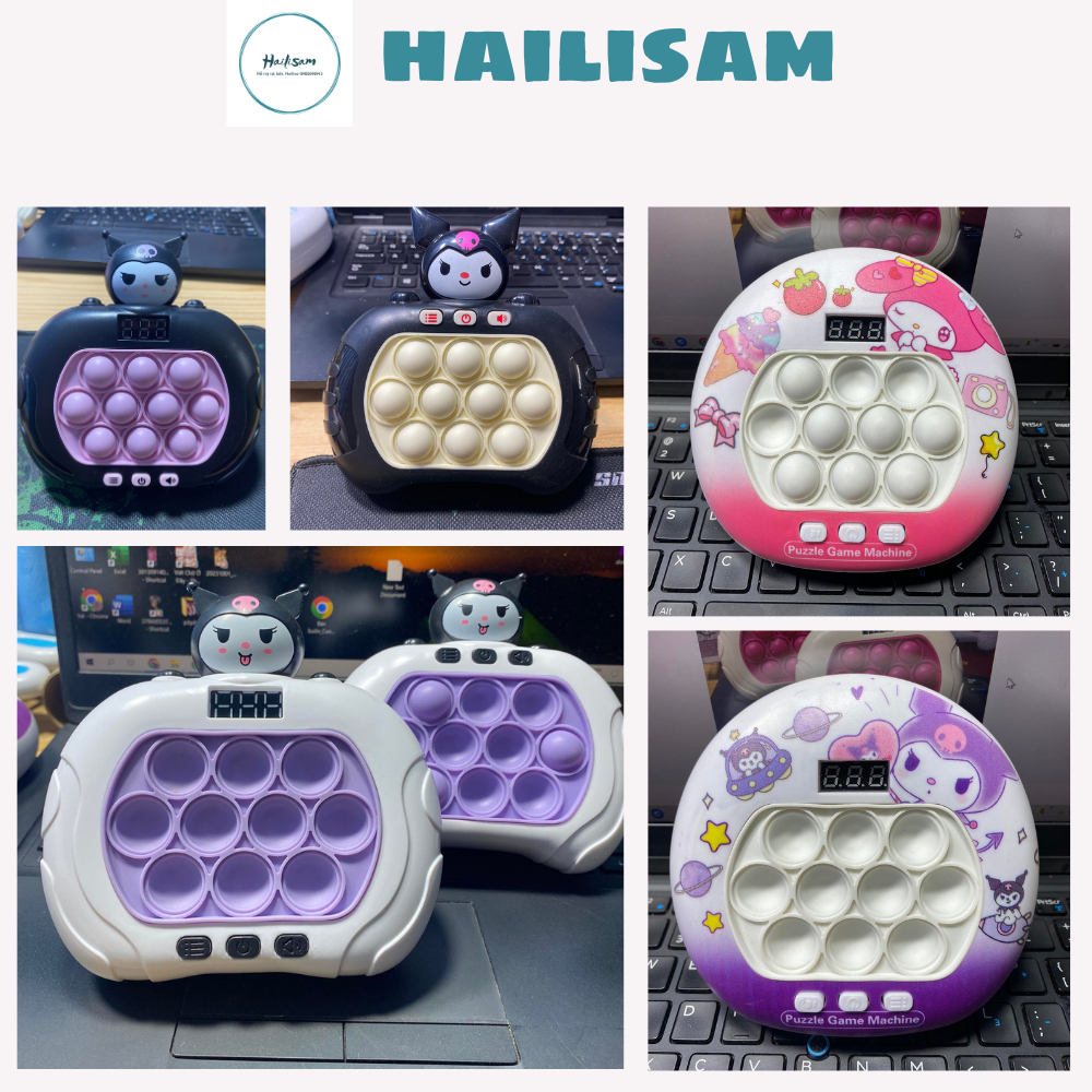 POP IT KURUMI 999LV CÓ ĐÈN LEAD ĐẾM LƯỢT 6 CHẾ ĐỘ CHƠI HAILISAM,MÁY CHƠI GAME ĐIỆN TỬ CẦM TAY THẾ HỆ THỨ 2