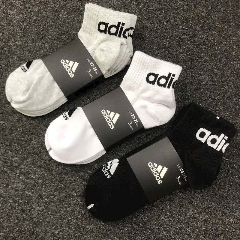Tất vớ ADIDAS cổ trung xuất Nhật dư xịn, chất cotton mềm mịn đanh, logo nét