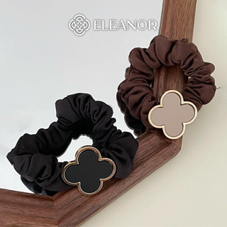 Dây buộc tóc Eleanor Accessories hình cỏ 4 lá may mắn phụ kiện tóc dây cột tóc 5299