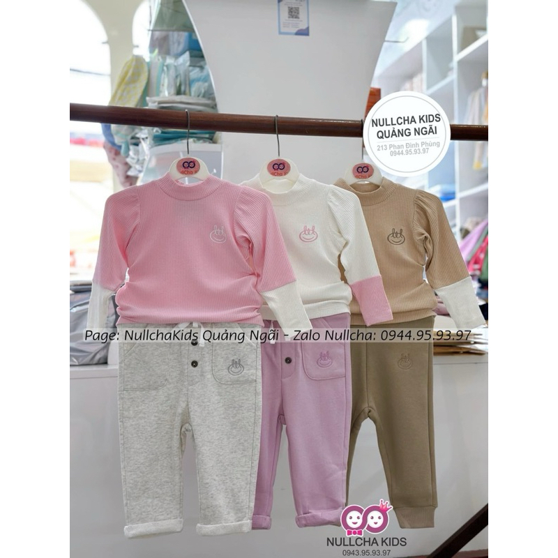 Áo giữ nhiệt và Quần nỉ thu đông cho bé 7-15kg hàng đẹp dày dặn cho bé trai/ bé gái chính hãng