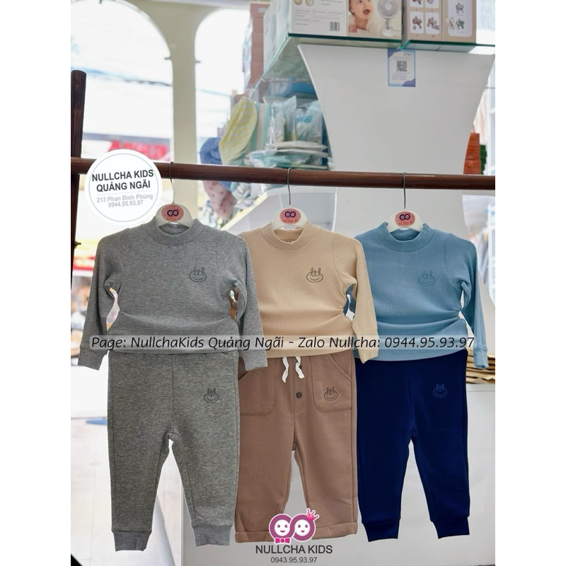 Áo giữ nhiệt và Quần nỉ thu đông cho bé 7-15kg hàng đẹp dày dặn cho bé trai/ bé gái chính hãng