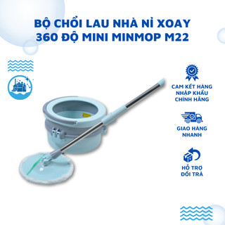 Bộ Chổi Lau Nhà Nỉ Xoay 360 Độ Mini MinMop M22 Hiện Đại Thông Minh Thiết Kế Linh Hoạt Dễ Sử Dụng