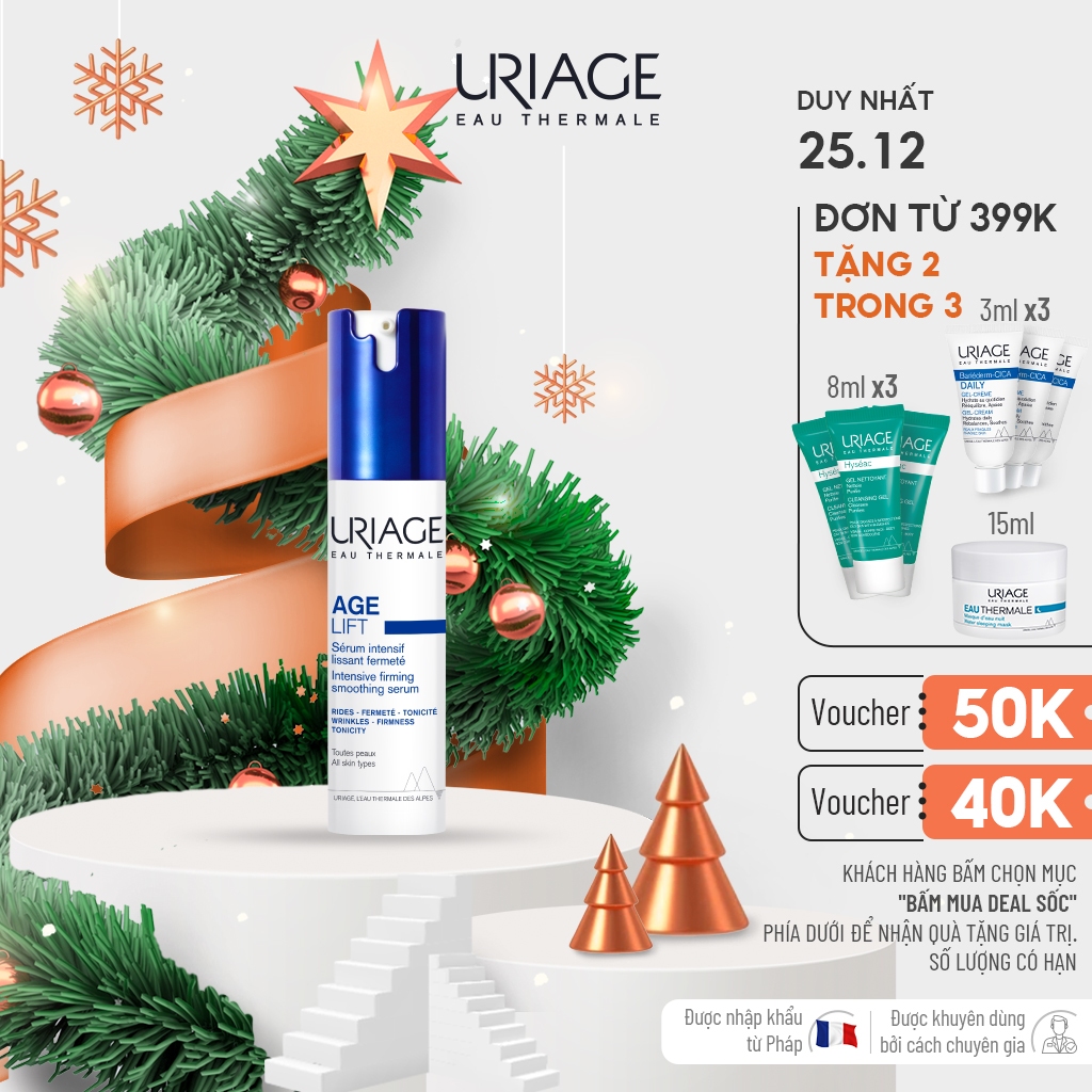 Serum ngăn ngừa lão hoá và ánh sáng xanh URIAGE AGE LIFT SÉRUM INTENSIF MULTI-ACTIONS 30ml