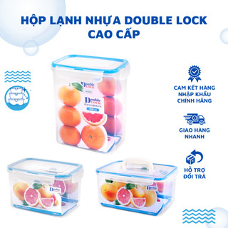 Hộp Nhựa Đựng Thực Phẩm, Hộp Trữ Đông Bảo Quản Thực Phẩm Tủ Lạnh Double Lock Thái Lan Nhựa Cao Cấp