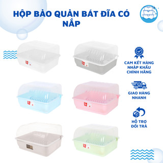 Rổ Úp Chén Bát Double Lock Có Lắp Đậy (No.2408)