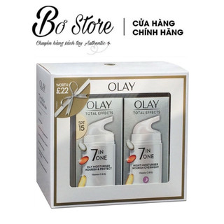 Set Olay Kem chống lão hoá ngày đêm Olay Total Effect 7in1, 37mlx2