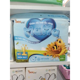 Combo 4 gói Khăn vải khô đa năng mama 600 gram
