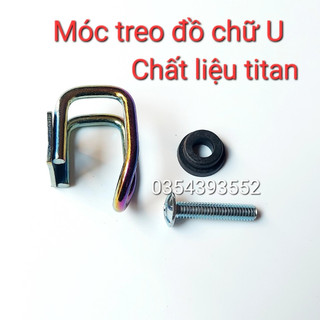 Móc treo đồ xe máy chữ U Titan gắn mọi loại xe