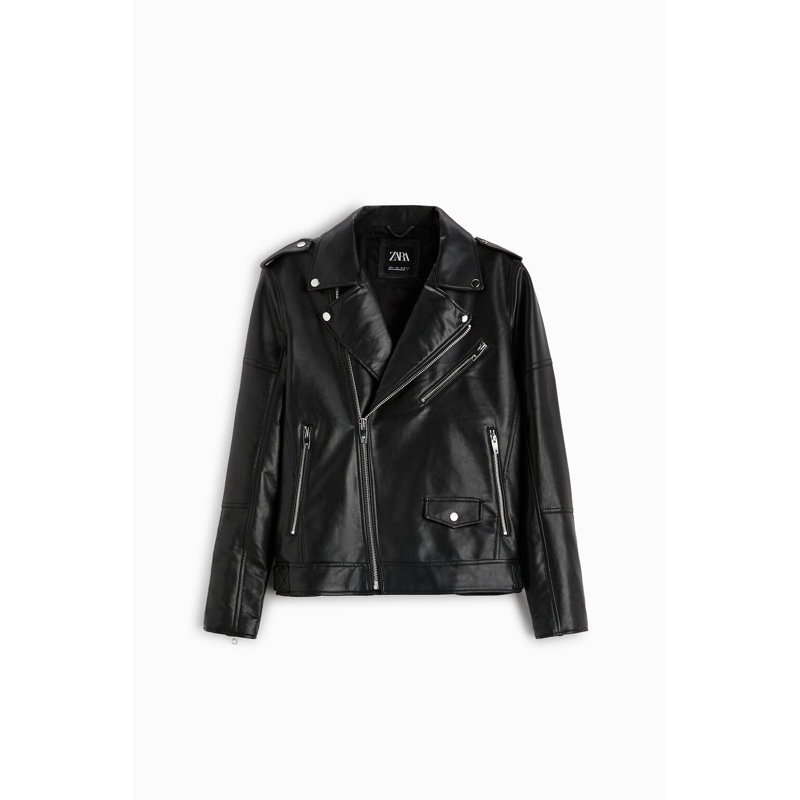 Order áo khoác auth tuồn ZARA nam Áo khoác biker giả da