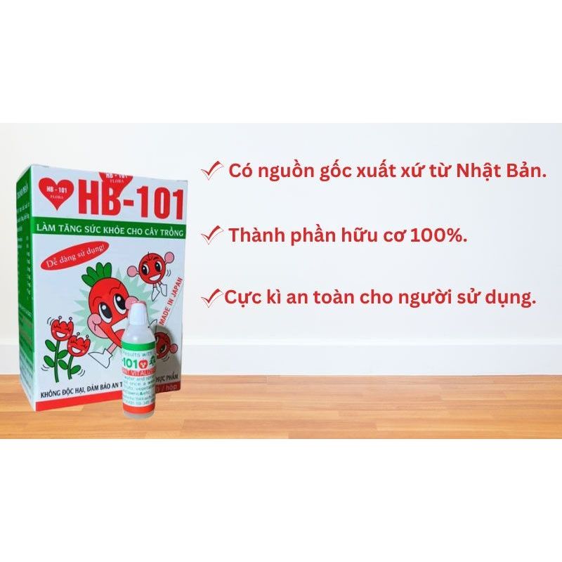 HB 101 Chất Tăng Cường Sinh Trưởng – 100% NATURAL PLANT VITALIZER 6ml