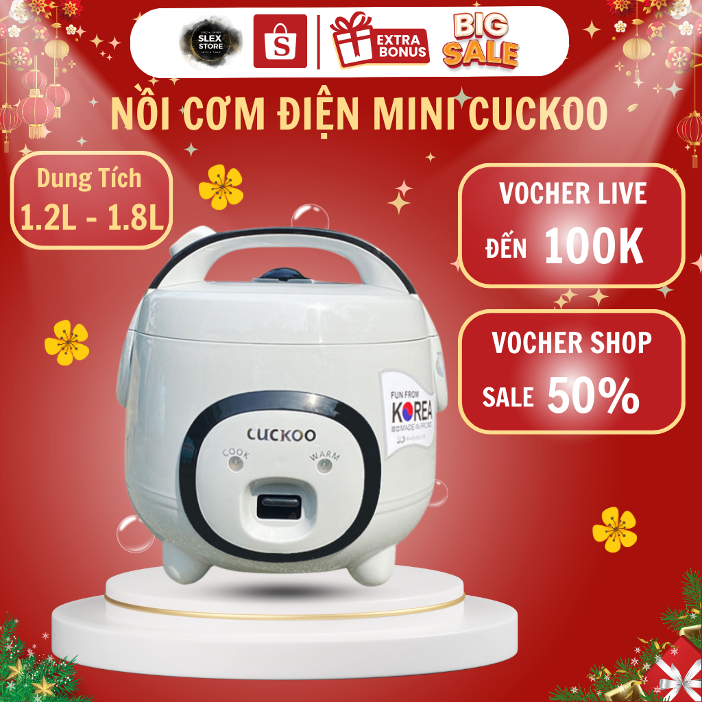 Nồi Cơm Điện Mini Cuckoo, Nồi Cơm Điện Công Nghệ Hàn Quốc Tiết Kiệm Điện Giữ Nhiệt Lâu