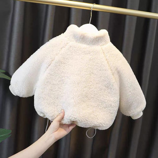 Áo khoác lông cừu trắng siêu dày
