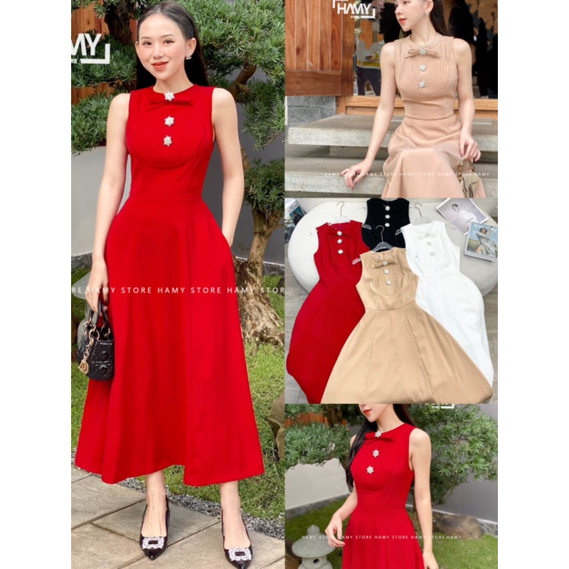 Đầm SN Xếp Ly Ngực