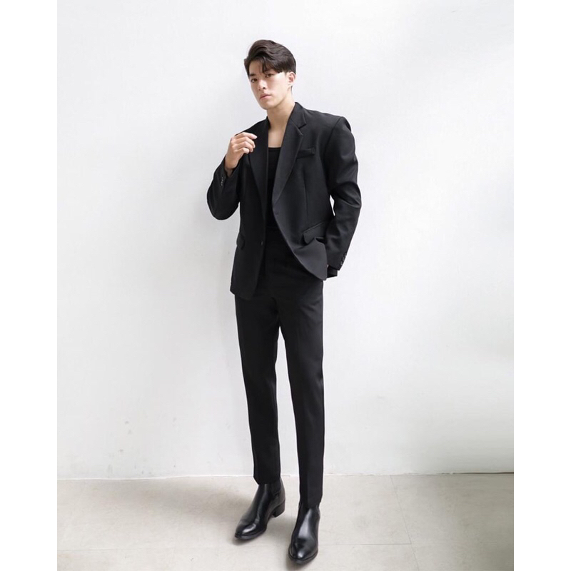 CHELSEA BOOTS Giày Bốt Nam Cao Cấp Da Bò Nguyên Tấm Nhập Khẩu Banglades Đế Cao 5cm, Gót Gỗ Chính Hãng - TDK Shoemaker