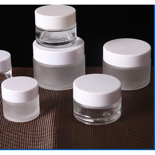 Hũ thuỷ tinh nắp trắng & nâu 10g