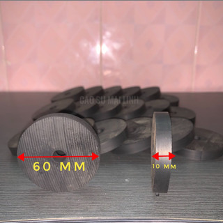 10 long đền cao su phi 50; 60; 70 dày 10 (7cmx1cm)
