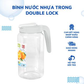 Bình Đựng Nước Trong Suốt 1.8L Bằng Nhựa Có Nắp Chặt Cao Cấp JCJ Thái Lan(No 8119)