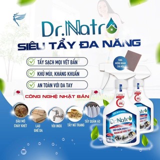 Siêu tẩy đa năng dr.natro tặng miếng chà nhám + khăn lau bếp