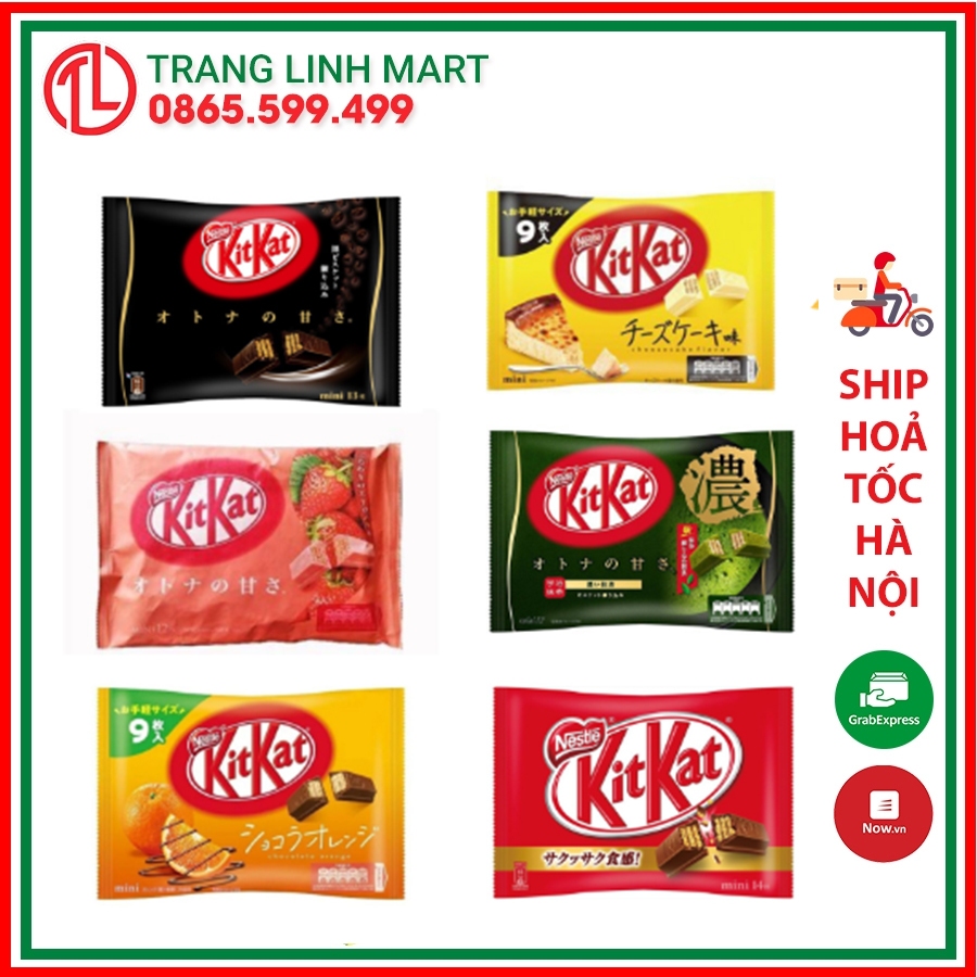 Kẹo KitKat mini nhật đủ vị 8-12 chiếc