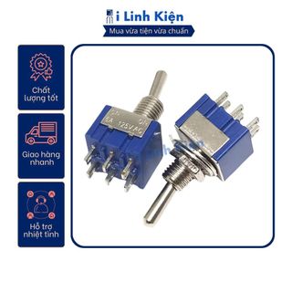 Công tắc gạt mts-202 5a 125v xanh 6 chân 2 chế độ on-on