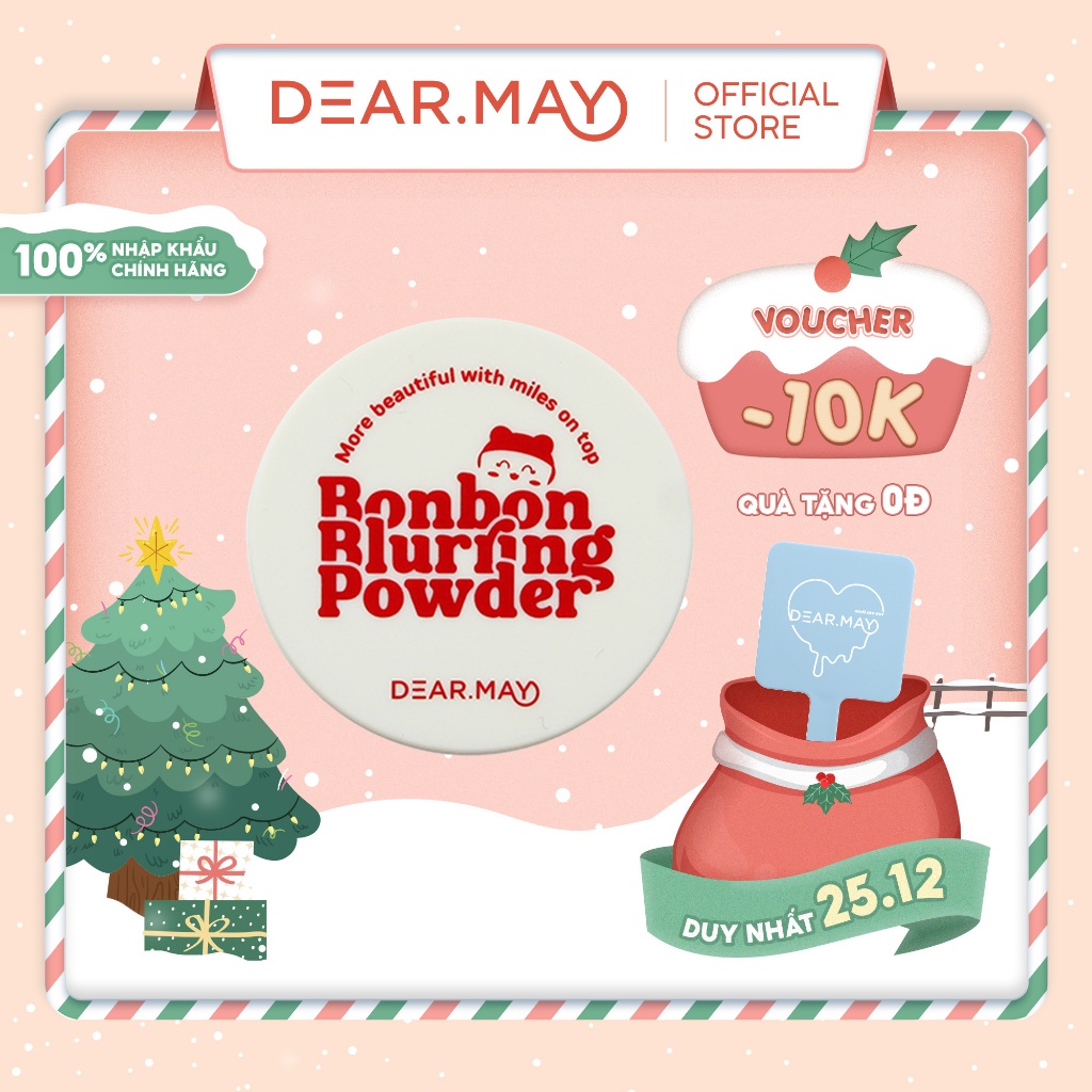 Phấn phủ kiềm dầu dạng bột Dearmay Bonbon Blurring Powder 5g