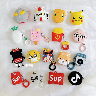 Ốp Bảo Vệ Tai Nghe Case Airpods 1 2 Đồng Giá 35K Nhiều Mẫu Dễ Thương Chất Liệu Silicone