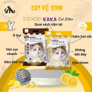 Cát vệ sinh chó mèo hương coffee cat liitter kaka vicado 18l