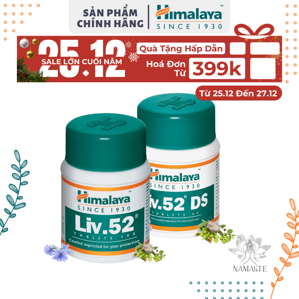 Viên Uống Giải Độc Gan Phục Hồi Chức Năng Gan, Giảm Nóng Gan Detox Cơ Thể Liv 52DS Liv 52 Himalaya Liv | Lê Bằng Vân
