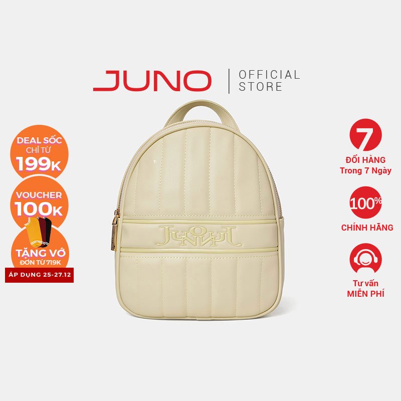 Balo Nhỏ Nữ Thời Trang JUNO Trang Trí Logo Cách Điệu BL147