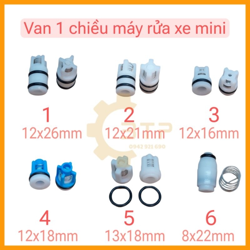 Van 1 chiều máy rửa xe mini các loại (1 chiếc)