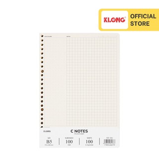 Ruột sổ còng C Notes (6x6)mm KLONG B5 100 tờ 100/76; MS: 536