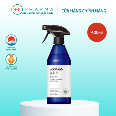 Xịt Khử Mùi Quần Áo Nonsmel Seisuika Hakugen Earth Nhật Bản Loại Không Mùi (400ml)